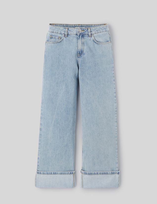 Jean wide leg revers