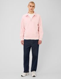 Sweat col polo zipp&eacute;