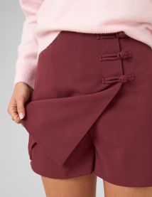 Jupe short en polyester recycl&eacute;