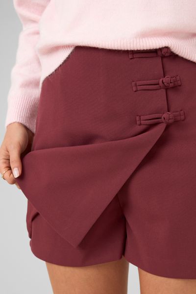 Jupe short en polyester recycl&eacute;