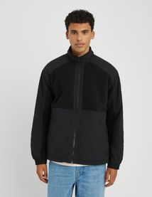 Veste zippée bi matière