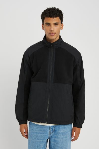 Veste zippée bi matière