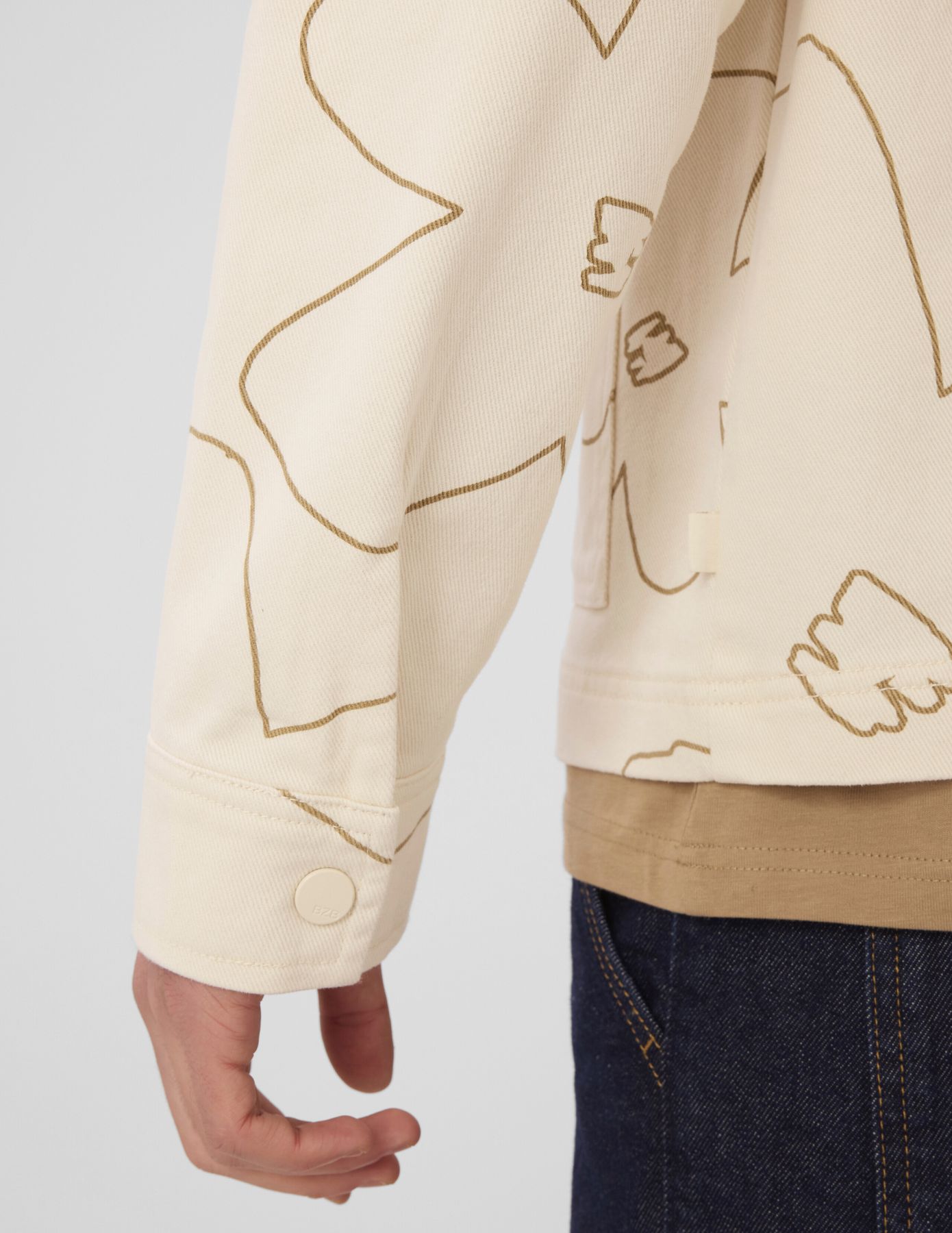 Veste zipp&eacute;e imprim&eacute;e