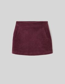 Jupe courte velours