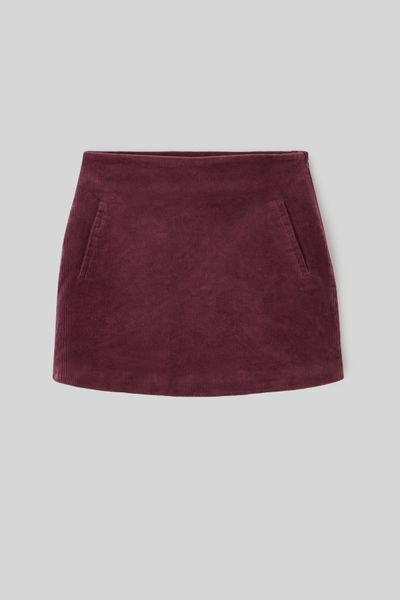 Jupe courte velours