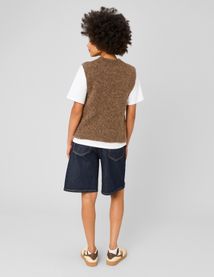 Gilet sans manches &agrave; n&oelig;uds