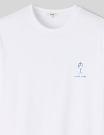 T-shirt imprimé poitrine