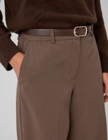 Pantalon large ceintur&eacute;