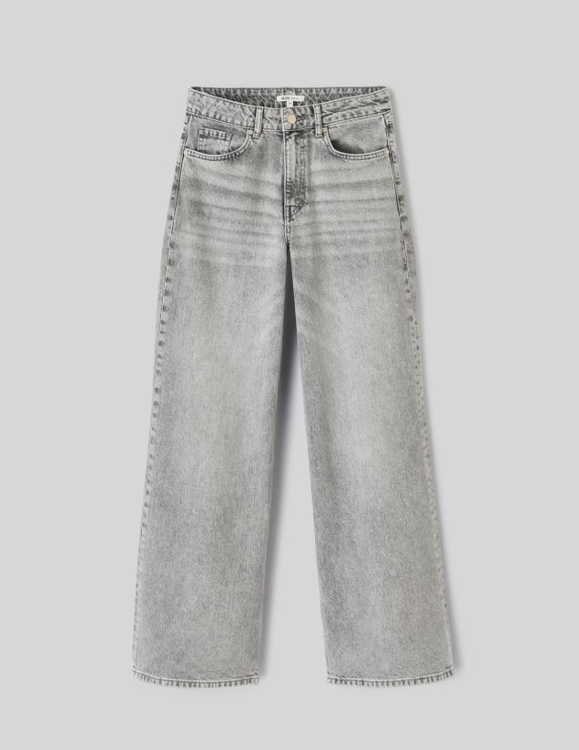 Jean wide leg taille standard