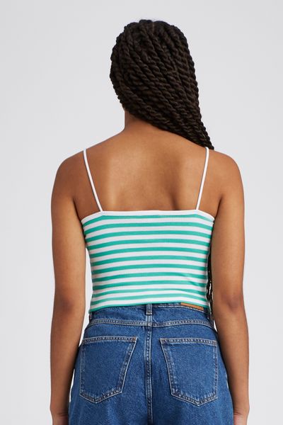 Top bustier rayé