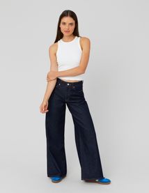 Jean wide leg taille standard