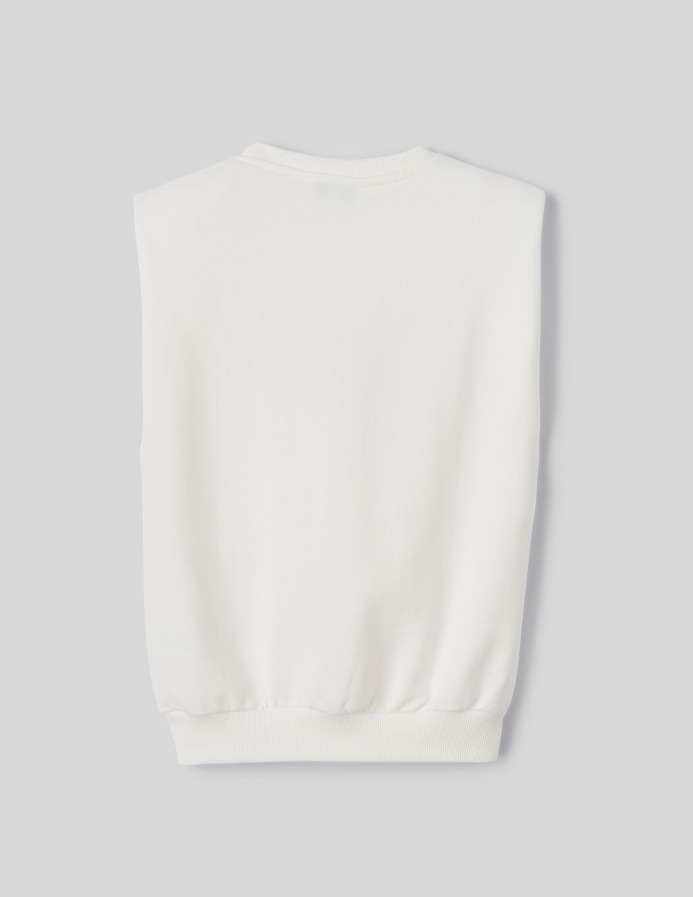 Sweat sans manches imprimé velours