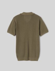 Polo maille ajourée