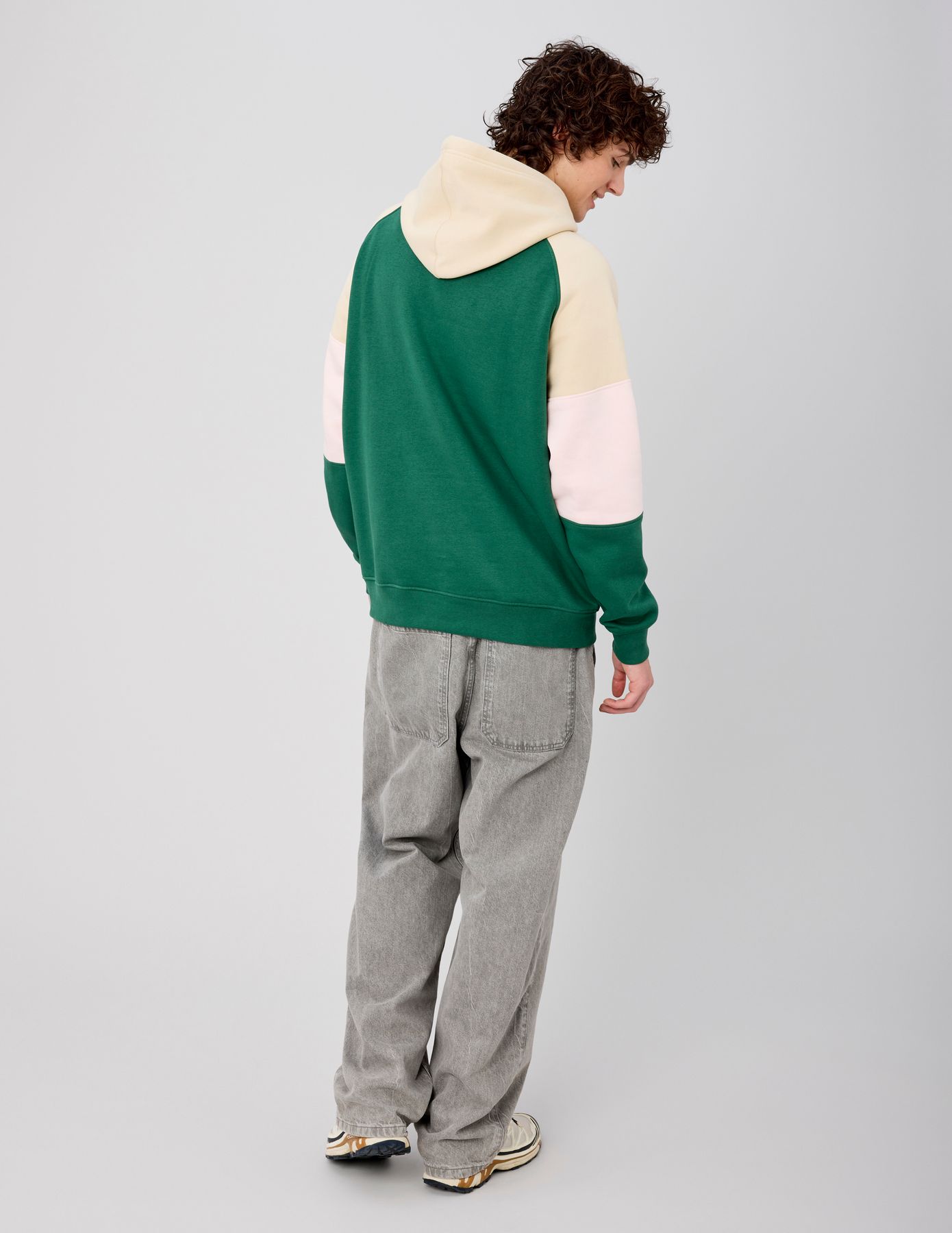 Sweat colorblock &agrave; capuche