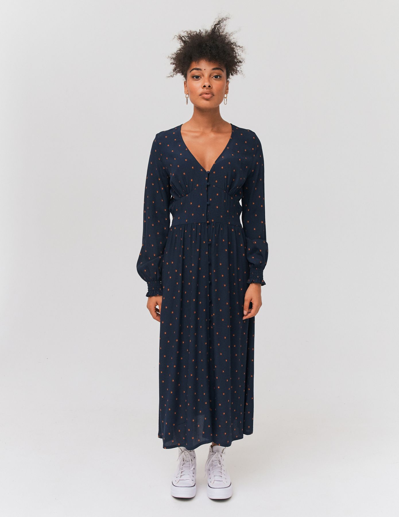 Robe longue imprimée