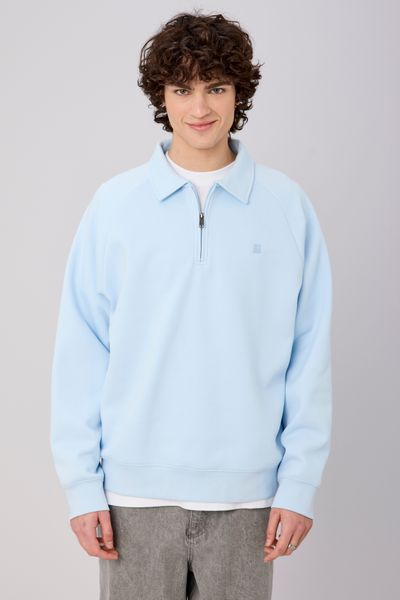 Sweat col polo zipp&eacute;