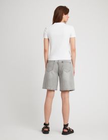 Polo col V boutonné