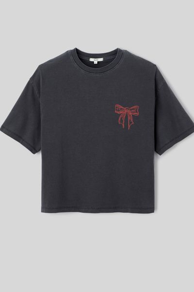 T-shirt imprim&eacute; noeud