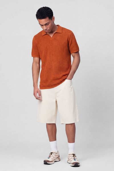 Polo en maille filet