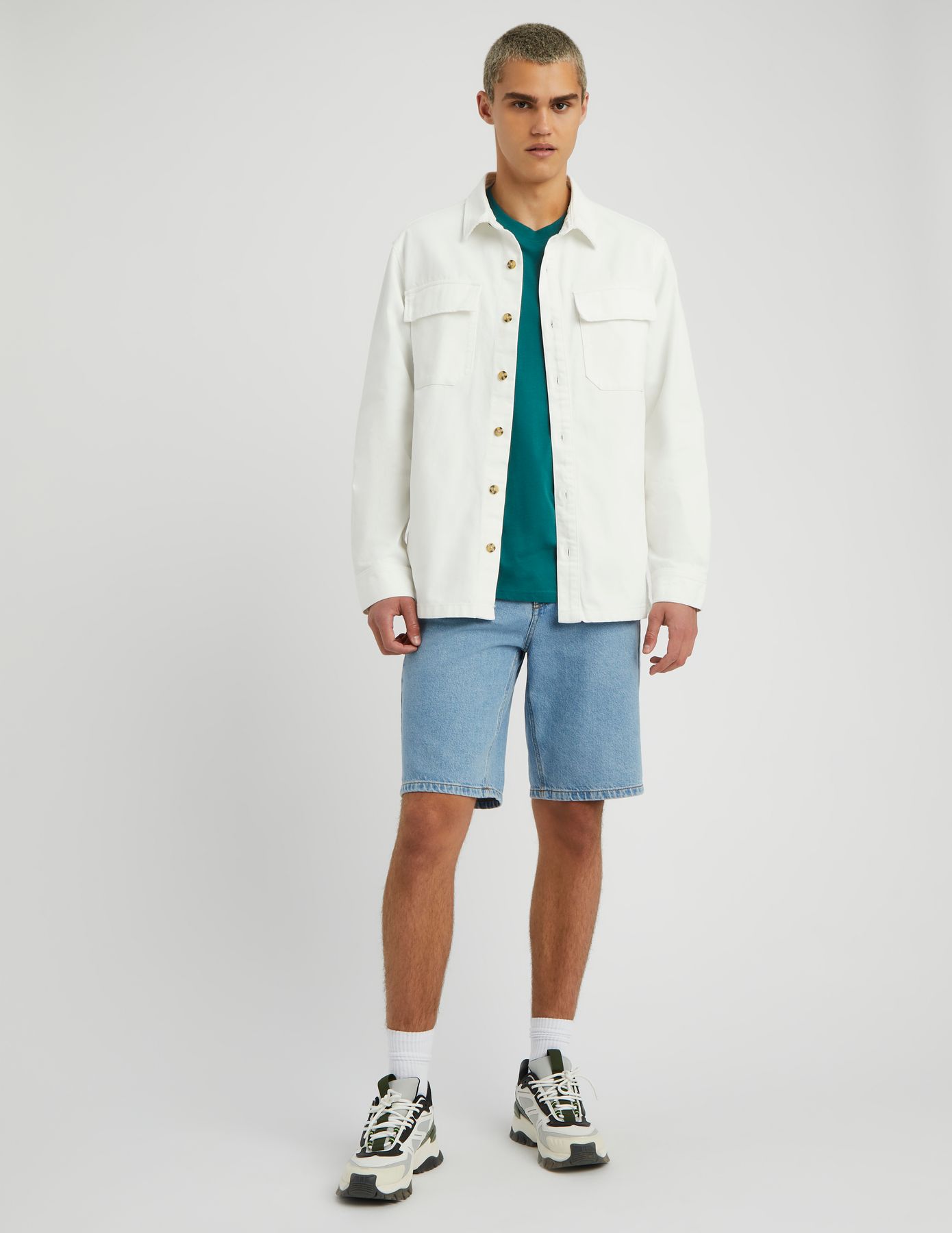 Surchemise twill unie