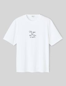 T-shirt imprim&eacute; devant