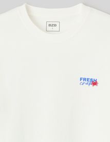 T-shirt imprim&eacute; devant/dos