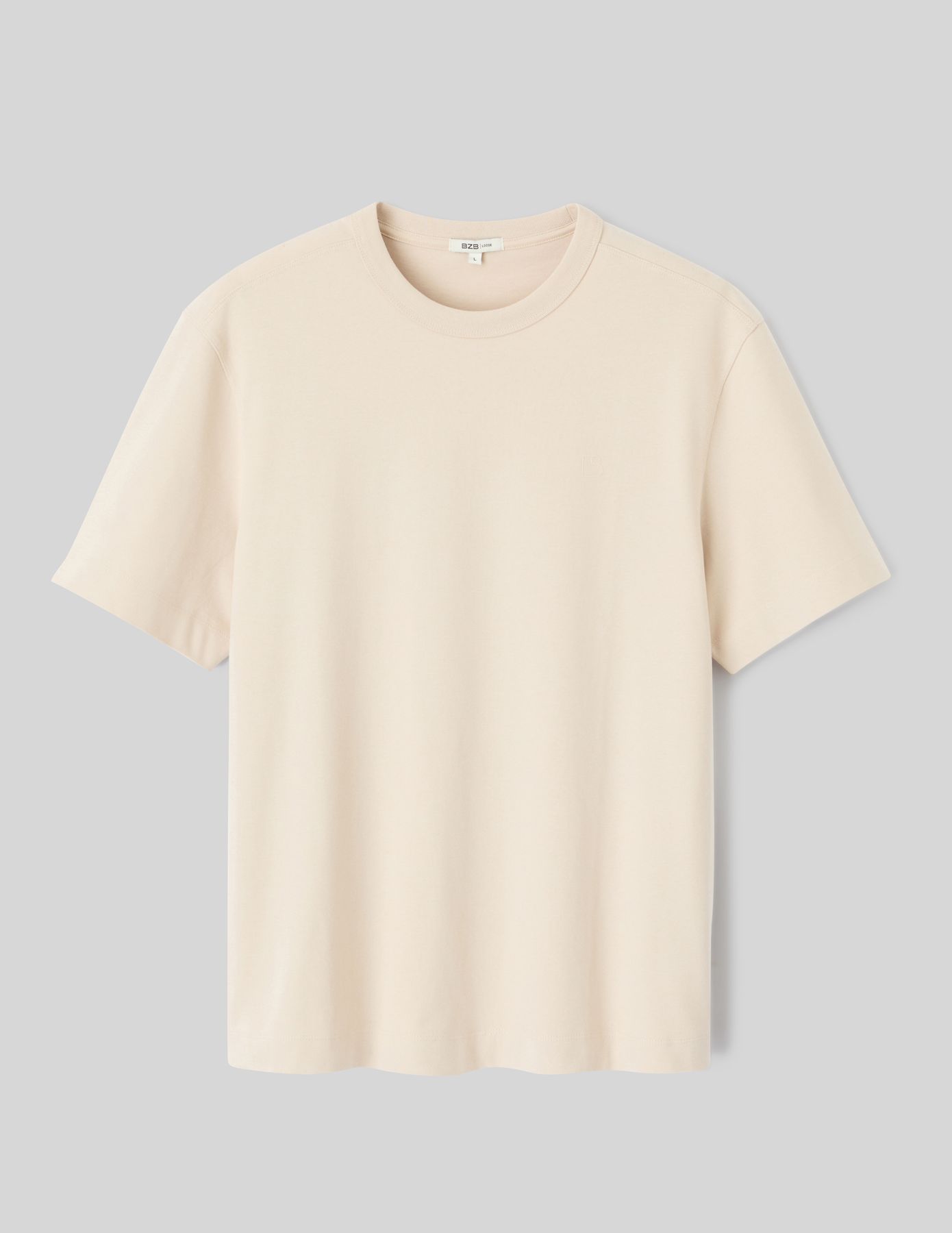 T-shirt lourd touché peau de pêche
