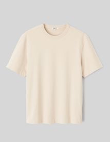 T-shirt lourd touché peau de pêche