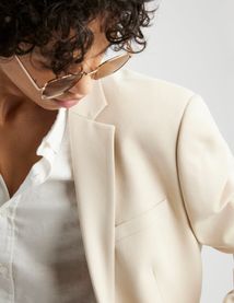 Veste de costume coupe droite