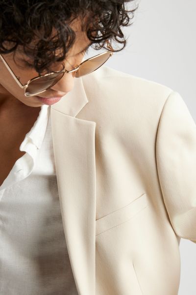 Veste de costume coupe droite