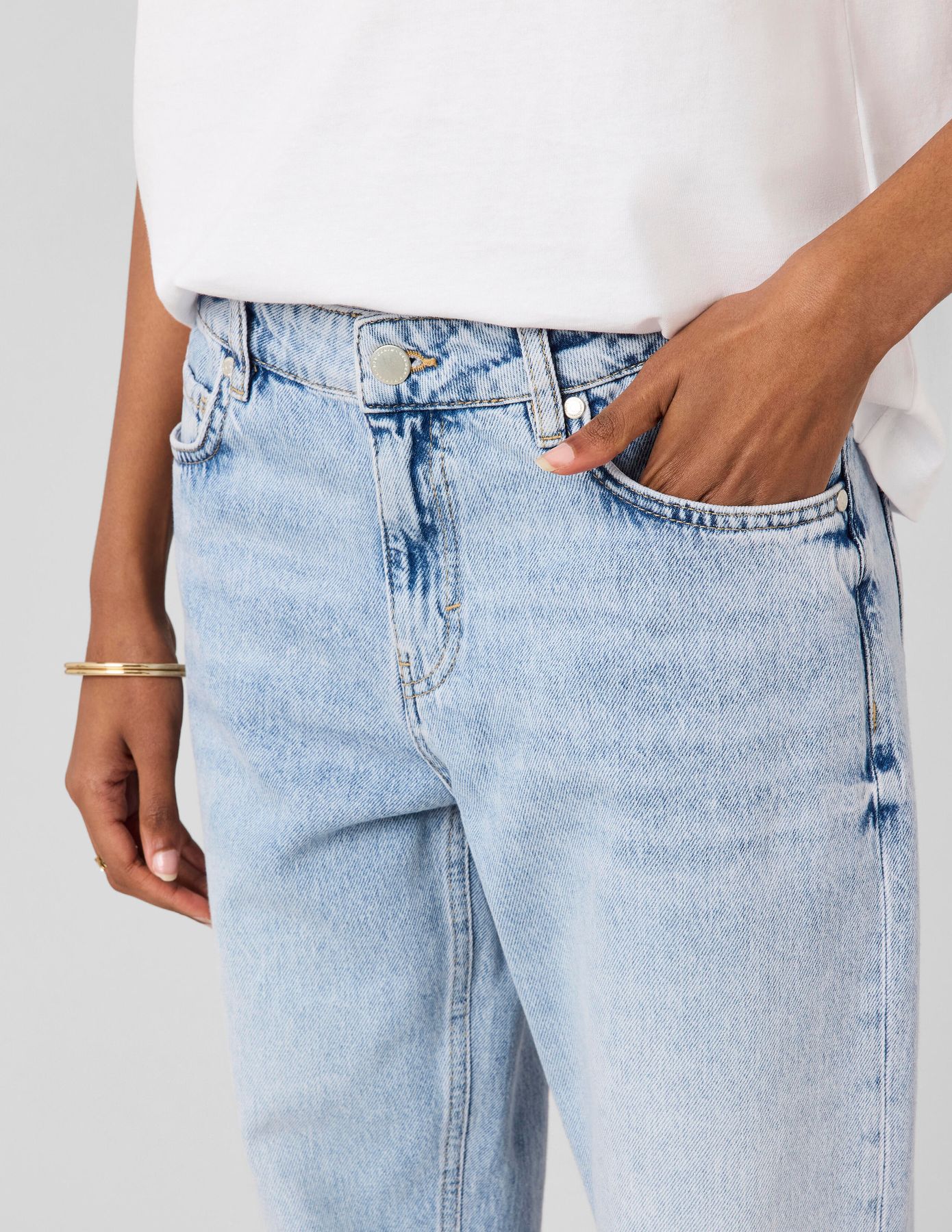 Jean straight taille basse