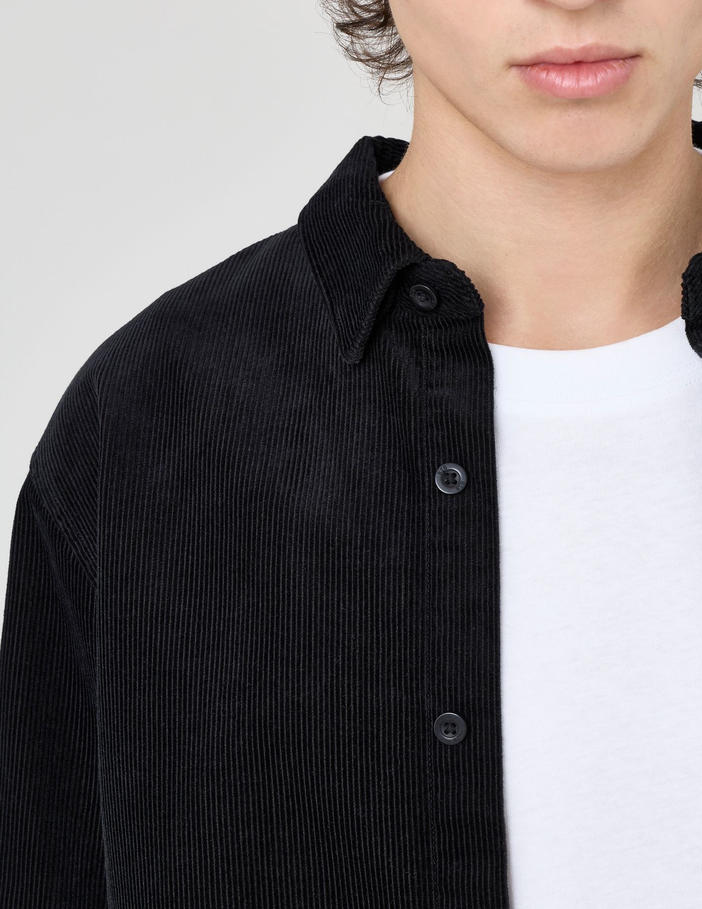 Chemise velours unie