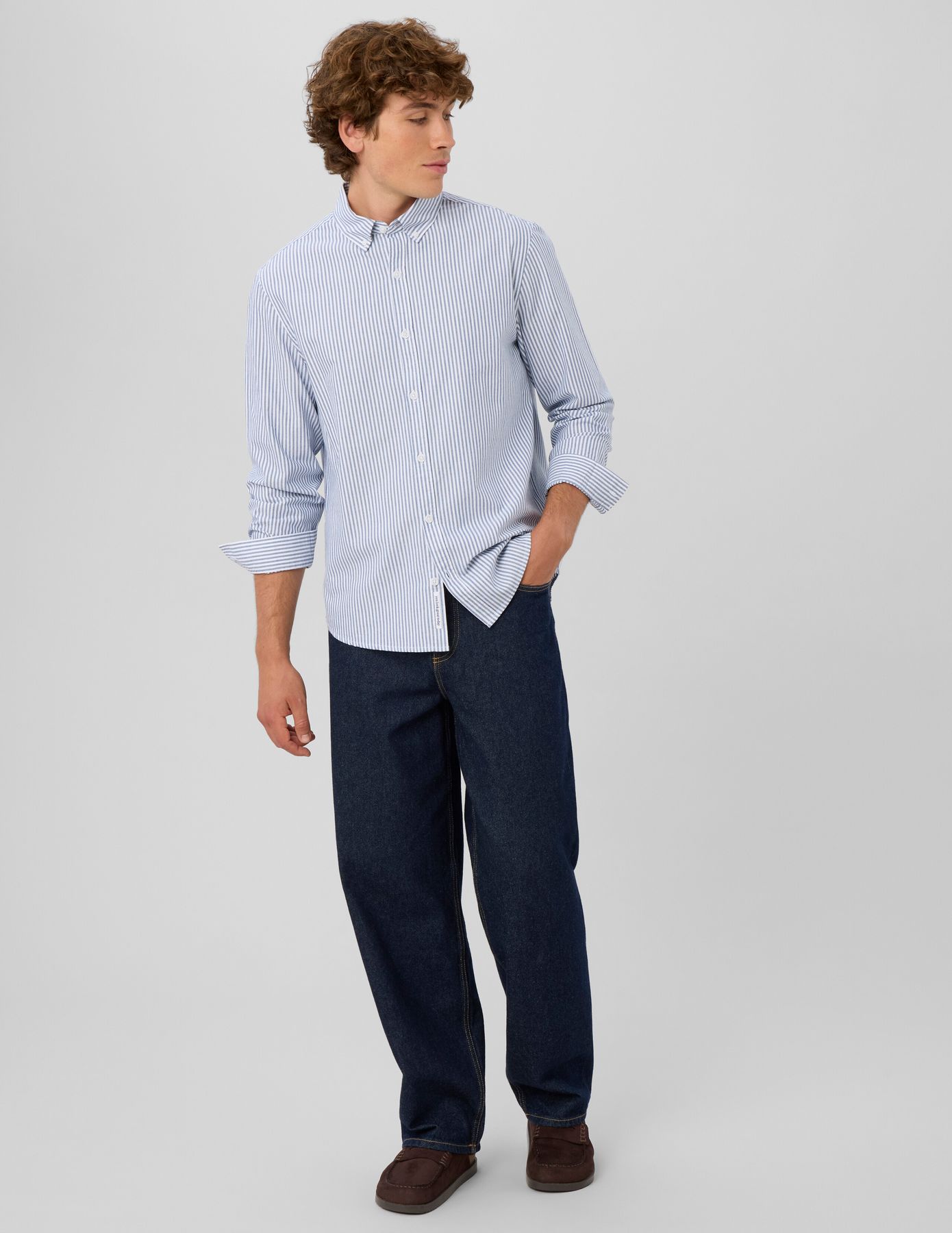 Chemise oxford ray&eacute;e