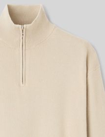 Pull col montant zippé