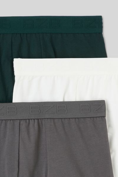 Lot de 3 boxers unis