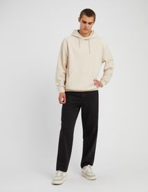 Sweat à capuche cotélé