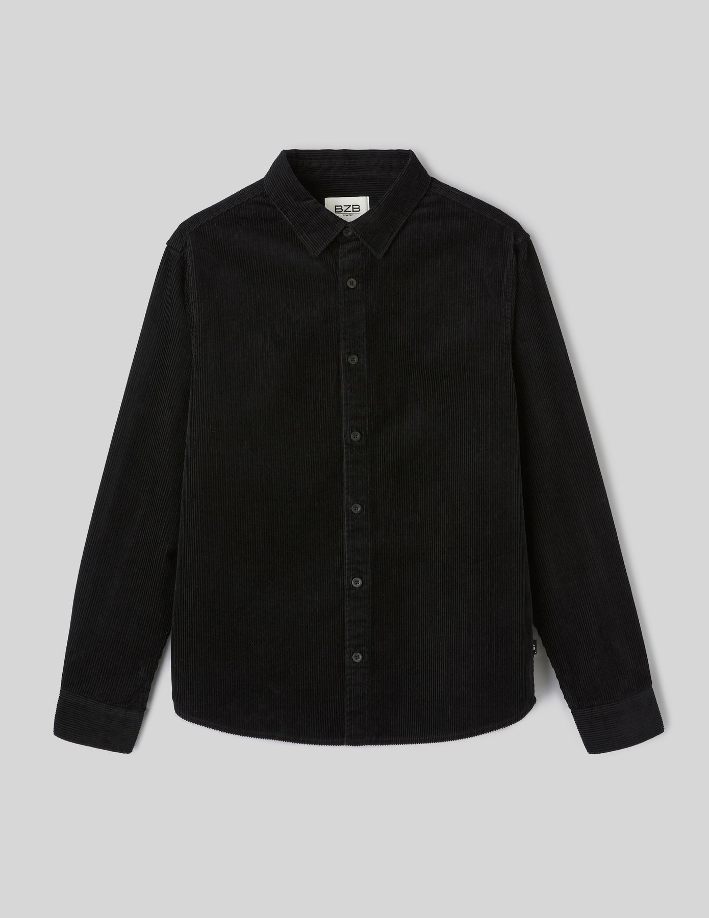 Chemise en velours c&ocirc;tel&eacute;