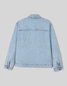 Veste boutonn&eacute;e en jean