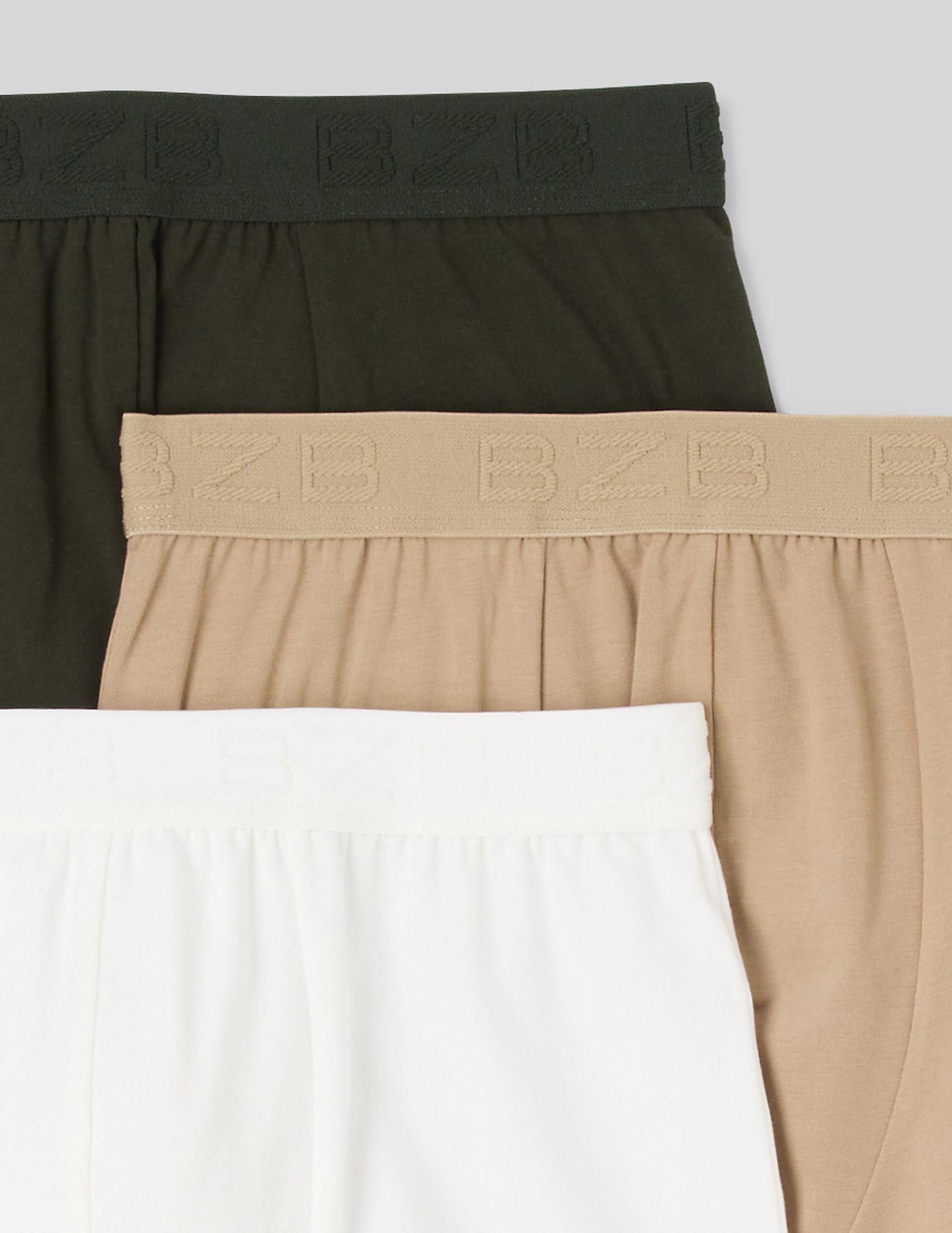 Lot de 3 boxers unis