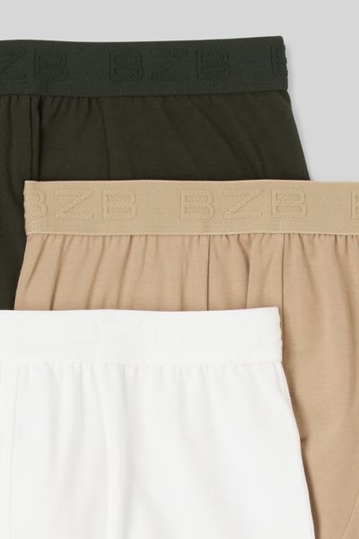 Lot de 3 boxers unis