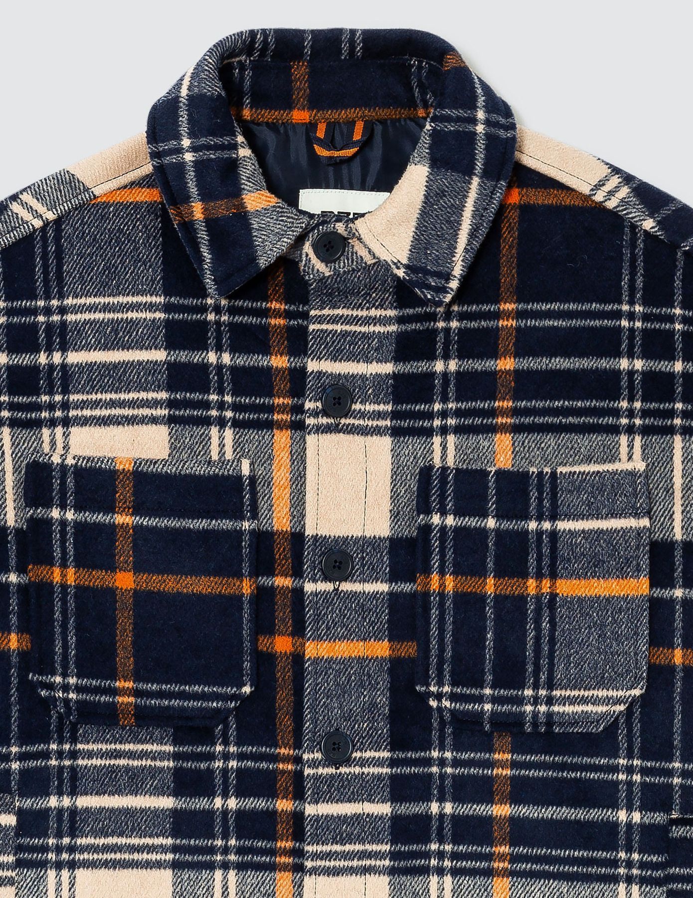 Veste surchemise à carreaux
