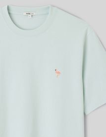 T-shirt broderie poitrine