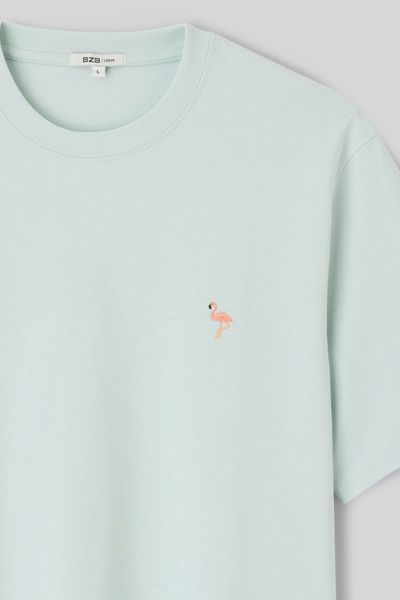 T-shirt broderie poitrine