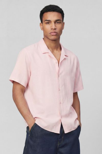 Chemise manches courtes mati&egrave;re fantaisie
