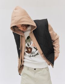 Veste réversible sans manches