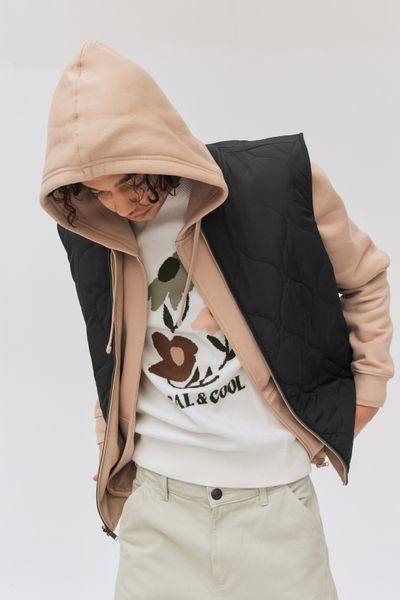 Veste réversible sans manches