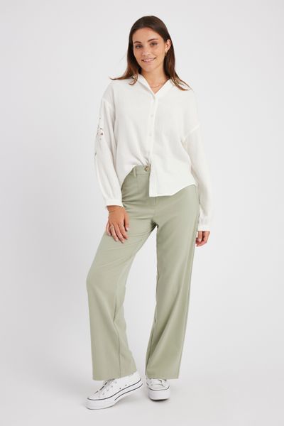 Chemise en gaze de coton unie