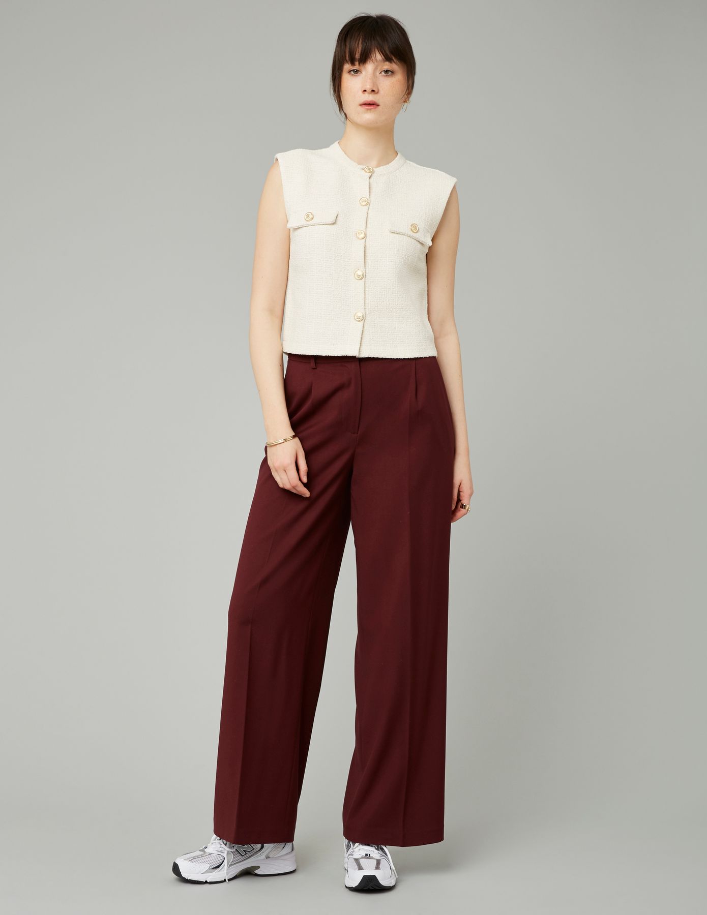 Pantalon large à pinces