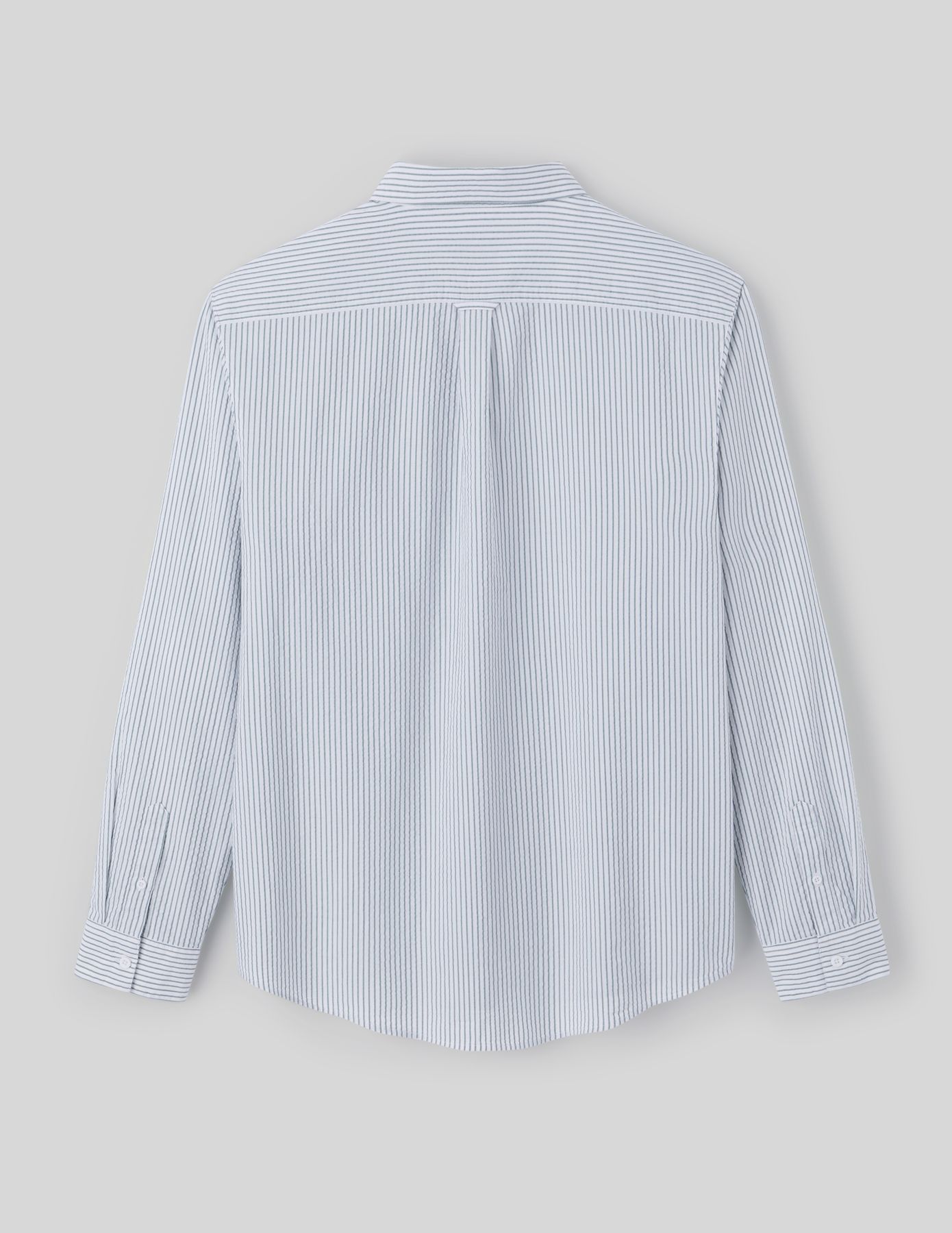 Chemise seersucker rayée