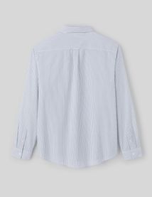 Chemise seersucker rayée